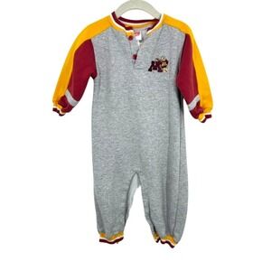 U of M Minnesota Golden Gophers Baby Bunting Sweatsuit‎ Bodysuit 24M Gray Maroon